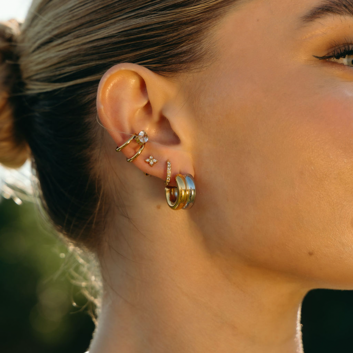 River Mixed Metals Earrings