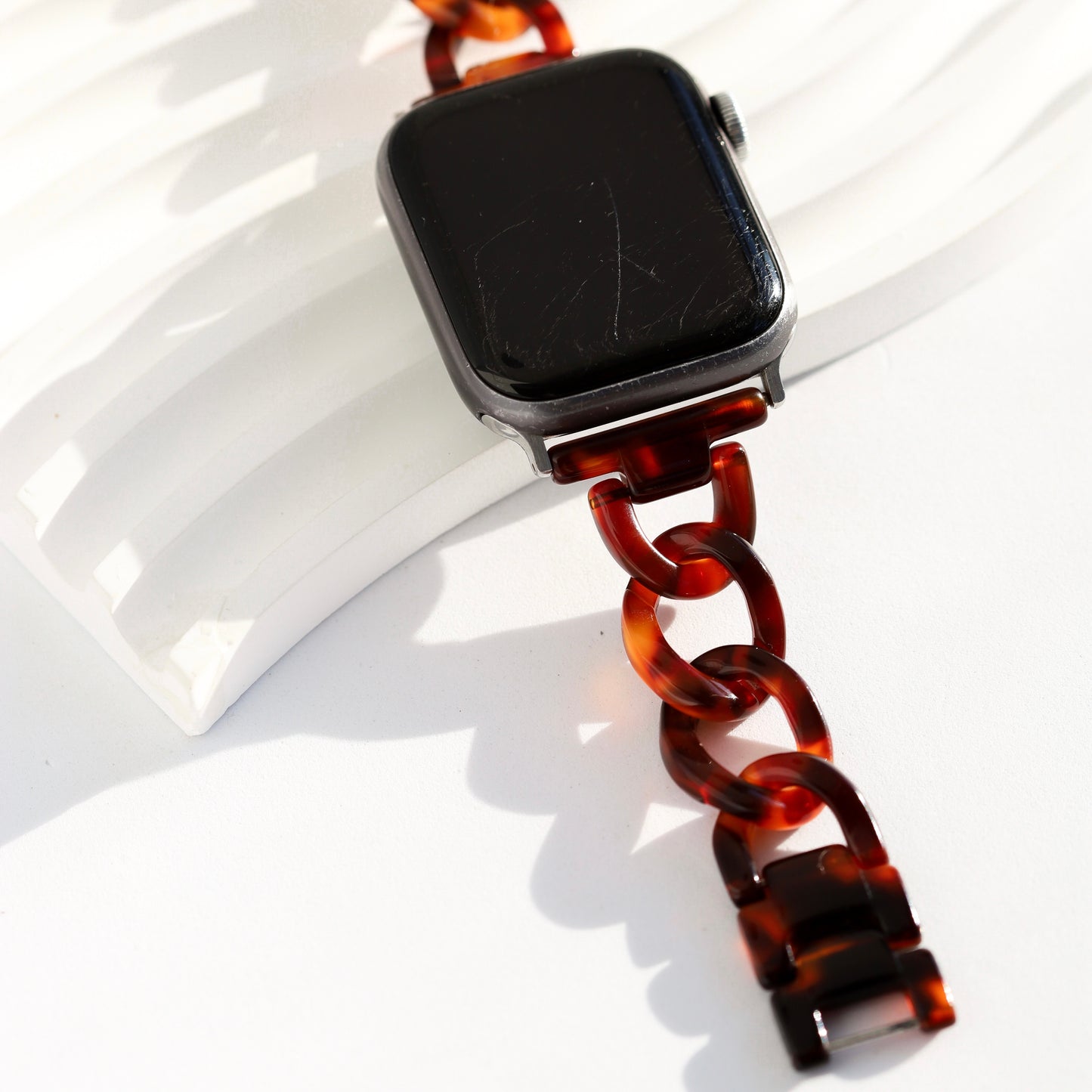 Tortoise Shell Apple Watch Strap
