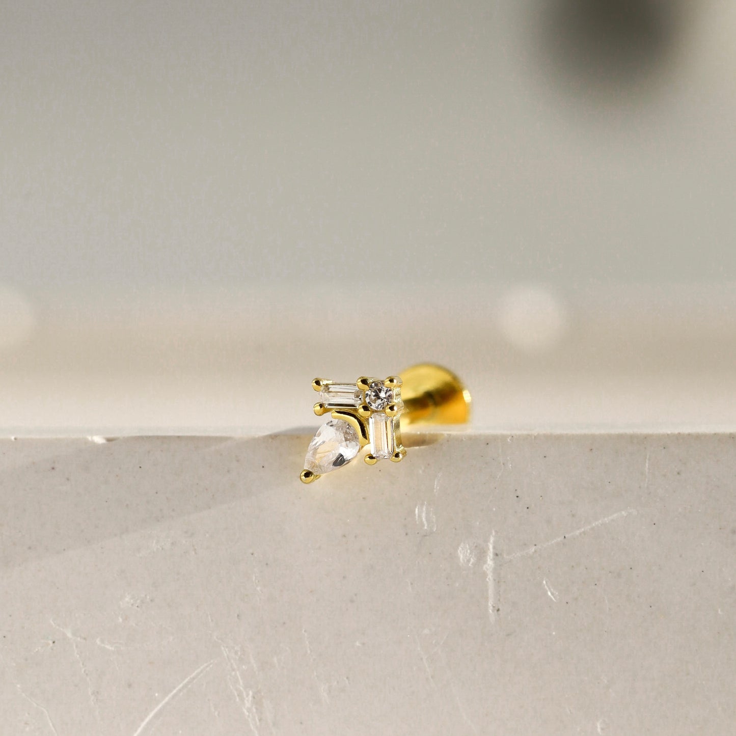 Diamond Flat Back Stud