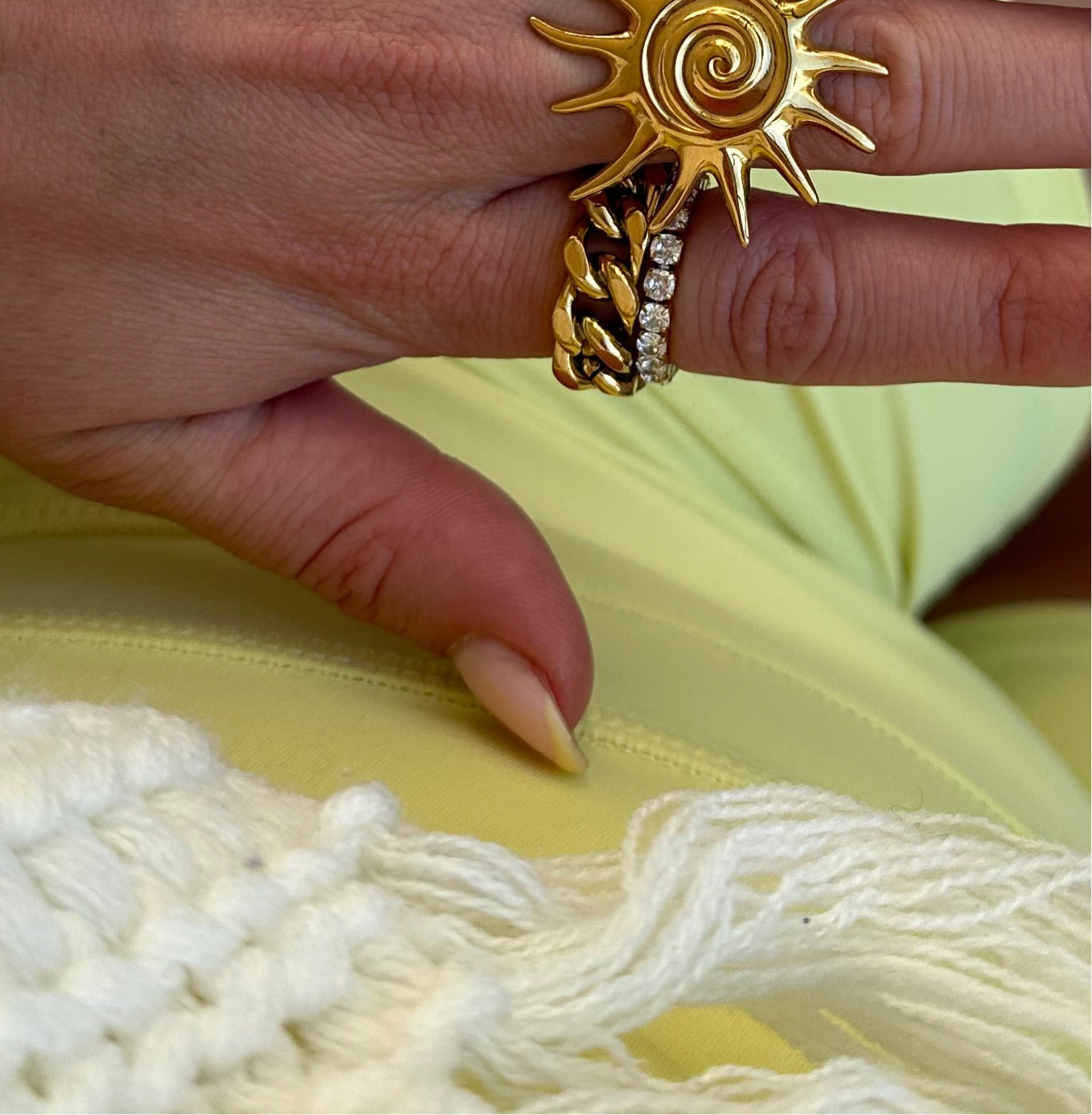 Sophia Chain Ring - Bold