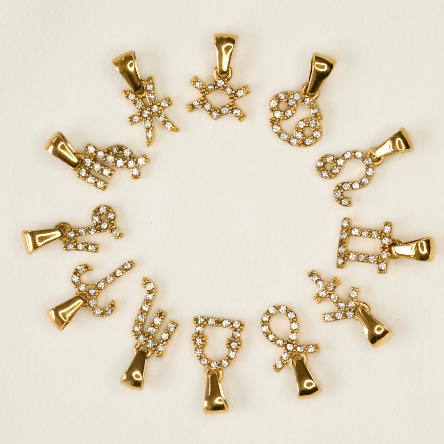Zodiac CZ Pendant Necklace