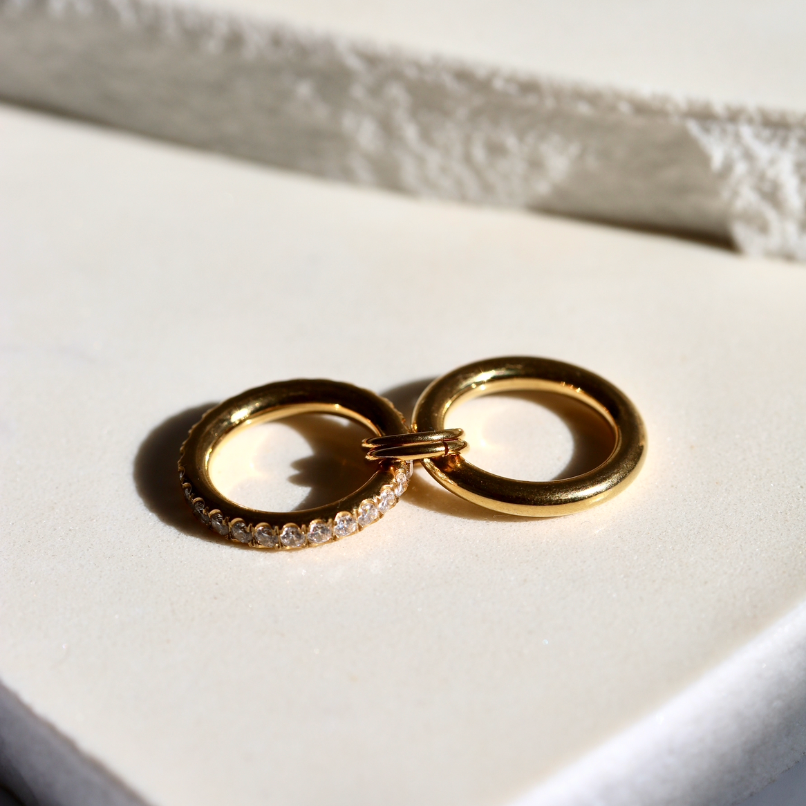 Luna CZ Stacked Ring