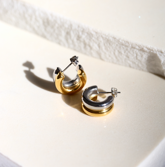 River Mixed Metals Earrings