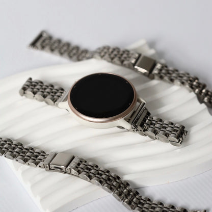 Silver Metal Garmin Watch Strap