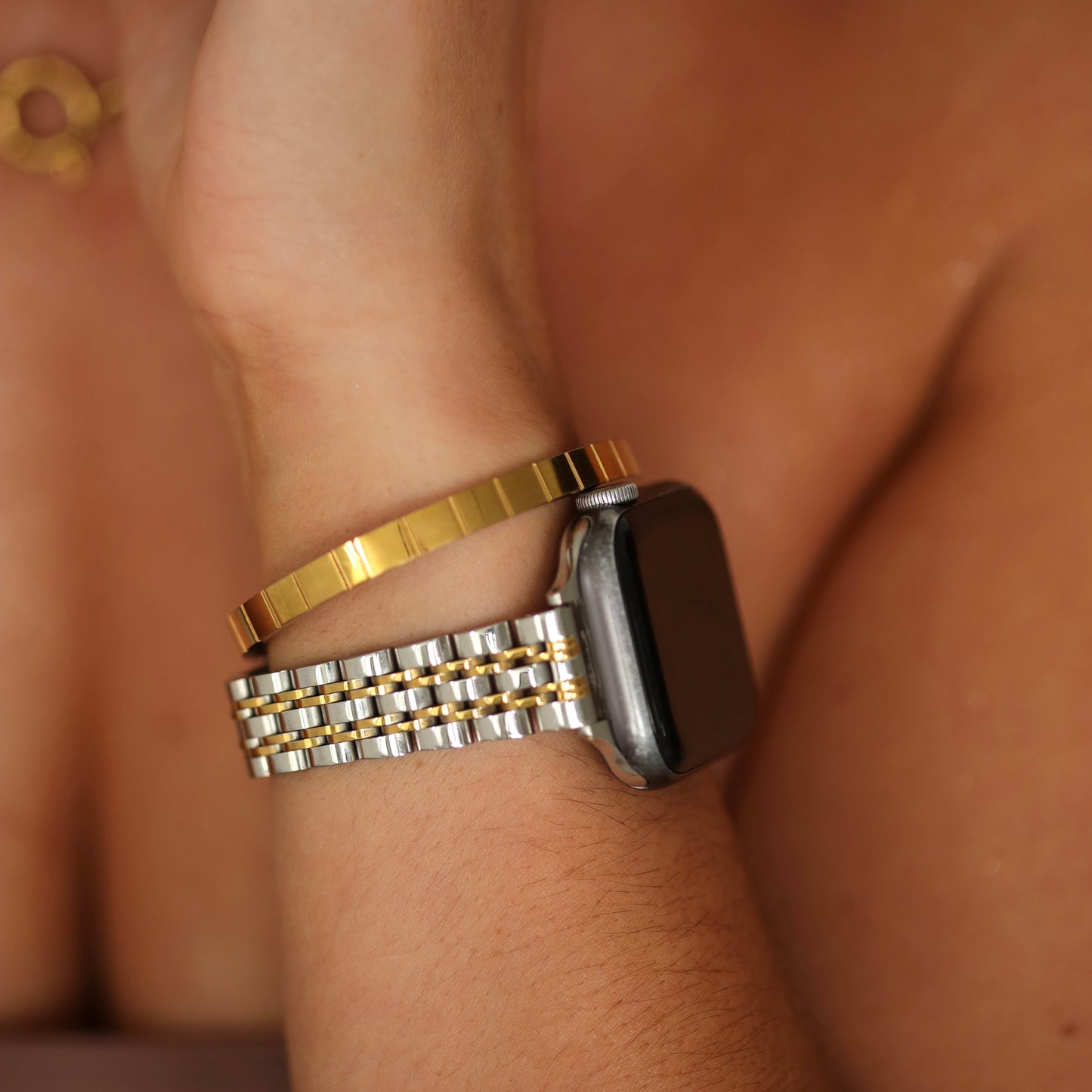 Mixed Metals Apple Watch Strap