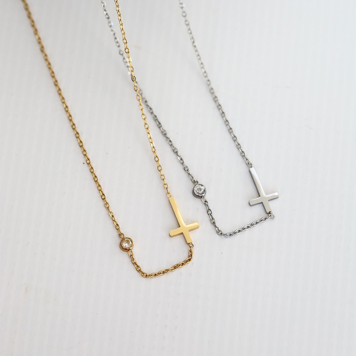 CZ Cross Necklace