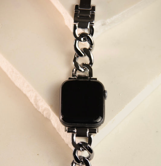 Silver Apple Watch Strap