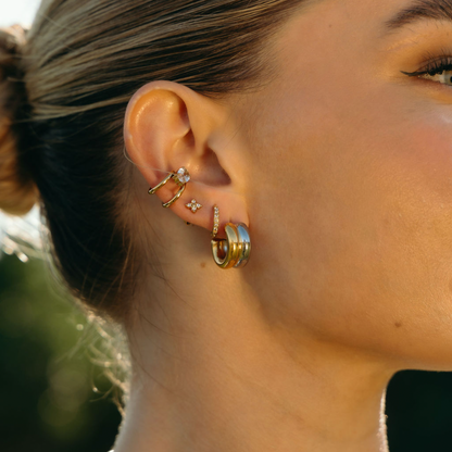 River Mixed Metals Earrings