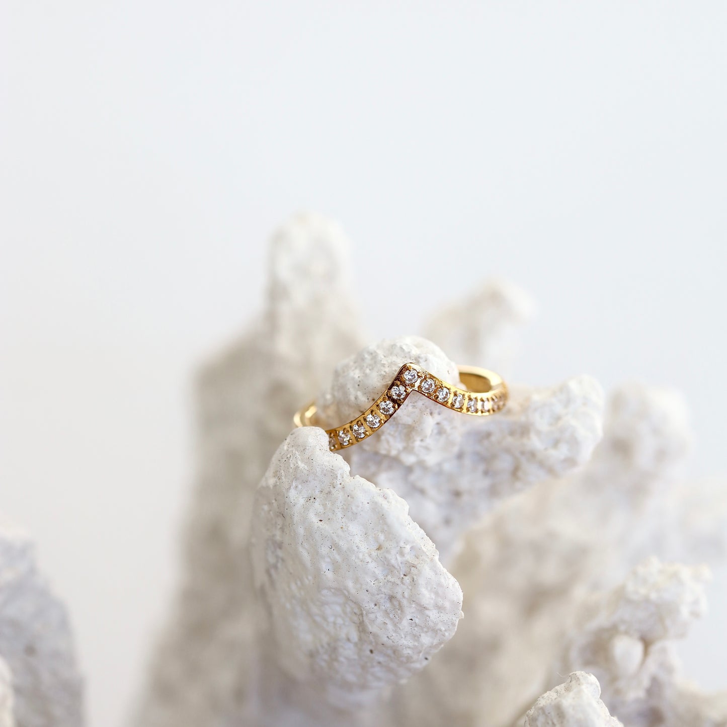 Laguna CZ Wishbone Ring