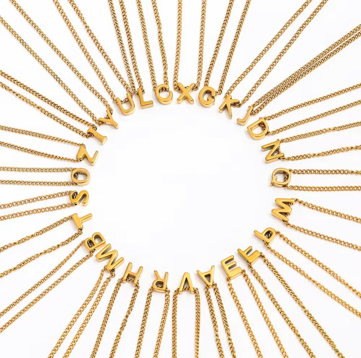 Initial Pendant Necklace