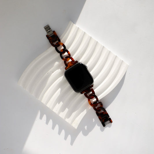Tortoise Shell Apple Watch Strap