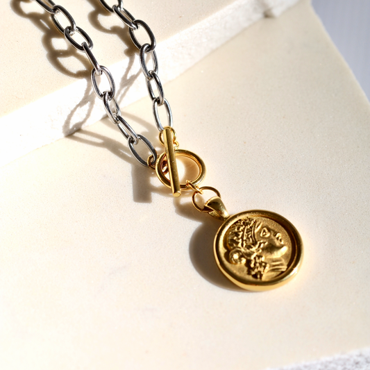 Haven Mixed Metals Pendant Necklace
