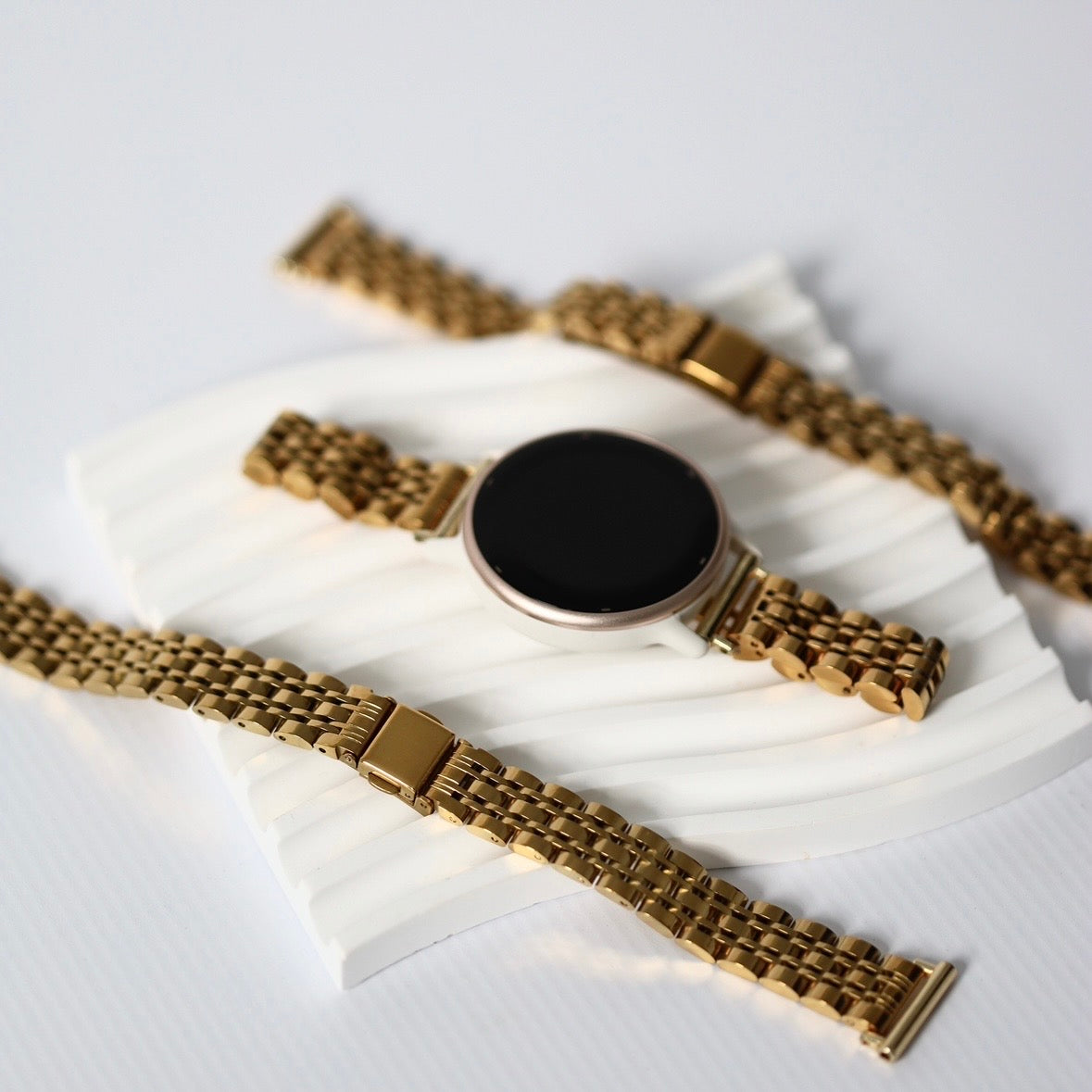 Gold Metals Garmin Watch Strap