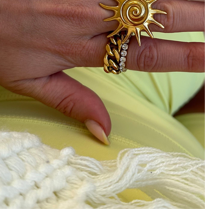 Sophia Chain Ring - Bold